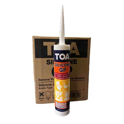 TOA ทีโอเอ ซิลิโคน ซีลแลนท์ จีพี GP ซิลิโคน ยาแนว มีกรด อเนกประสงค์ ขนาด 280 ml.