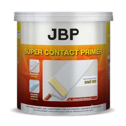 ๋JBP น้ำยารองพื้นปูนเก่า เจบีพี ซุปเปอร์ คอนแทค ไพรเมอร์ สำหรับภายนอกและภายใน สีรองพื้นปูนเก่า สูตรน้ำ ขนาด 3.5 ลิตร