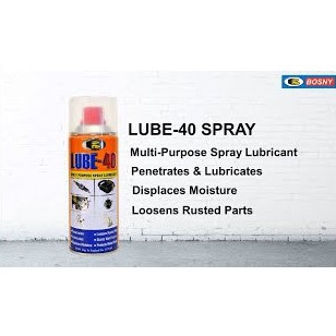 ฺBosny สเปรย์ไล่ความชื้น บอสนี่ (LuBE-40) "Bosny" ขนาด 200 CC. น้ำมันครอบจักรวาล