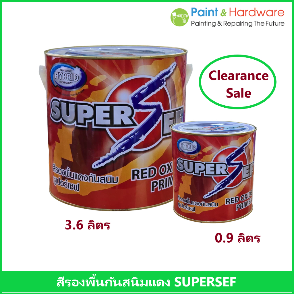 Maxzo SuperSef G1024 สีรองพื้นกันสนิมแดง ซูเปอร์เซฟ Red Oxide Primer