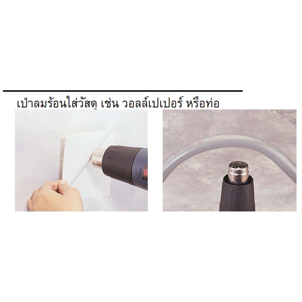 RYOBI เครื่องเป่าลมร้อน เครื่องเป่าลม เรียวบิ รุ่น HG-2000K 2000W HEAT GUN พร้อมอุปกรณ์เสริม