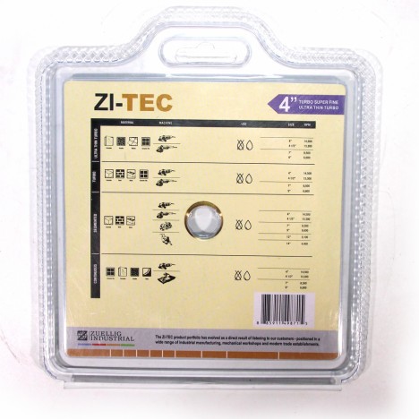 ZI TEC ใบตัดเพชร ไซเทค 4 นิ้ว รุ่น 2 in 1 ชนิด บางพิเศษ เทอร์โบ (TURBO)