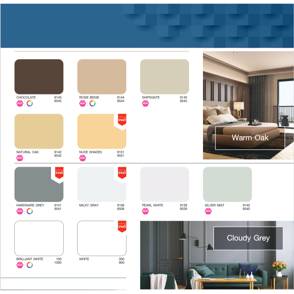 Nipponpaint Junior 99 Interior Matt สีน้ำ นิปปอน จูเนียร์ 99 ภายใน ด้าน แกลลอน [3.5 ลิตร]