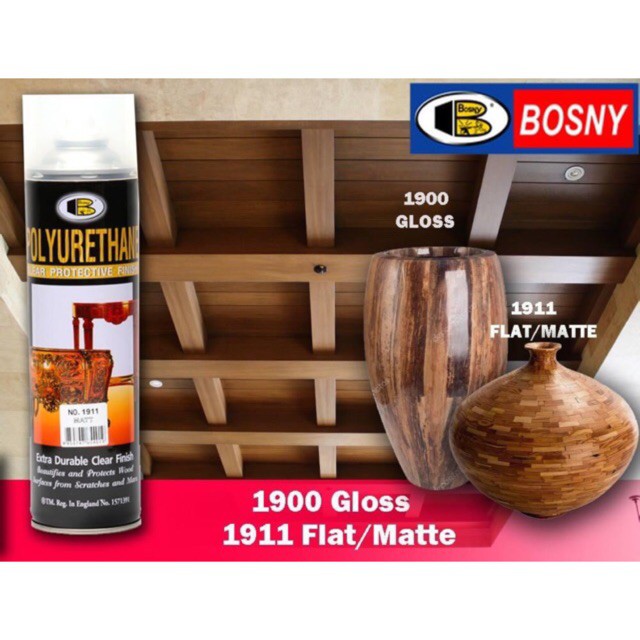 ฺBosny สเปรย์โพลียูรีเทนใส "Bosny" ขนาด 600 CC.
