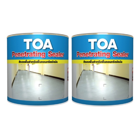 TOA ทีโอเอ ฟลอร์การ์ด 100 สีทาพื้น สีทับหน้าอีพ็อกซี่ฟิล์มบาง 2 ส่วน สำหรับงานพื้นภายใน
