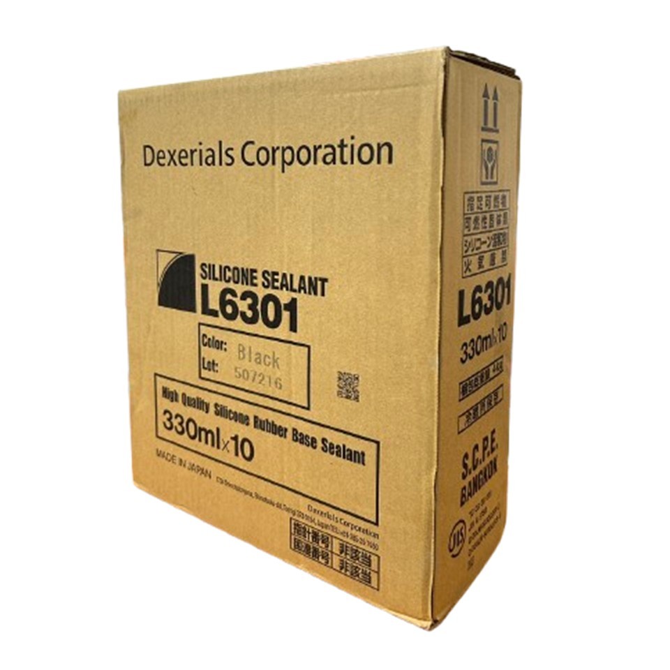 DEXERIALS กาวซิลิโคน L6301 เด็คซีเรียล Made in Japan 330ml.(ยกกล่อง 10 หลอด)