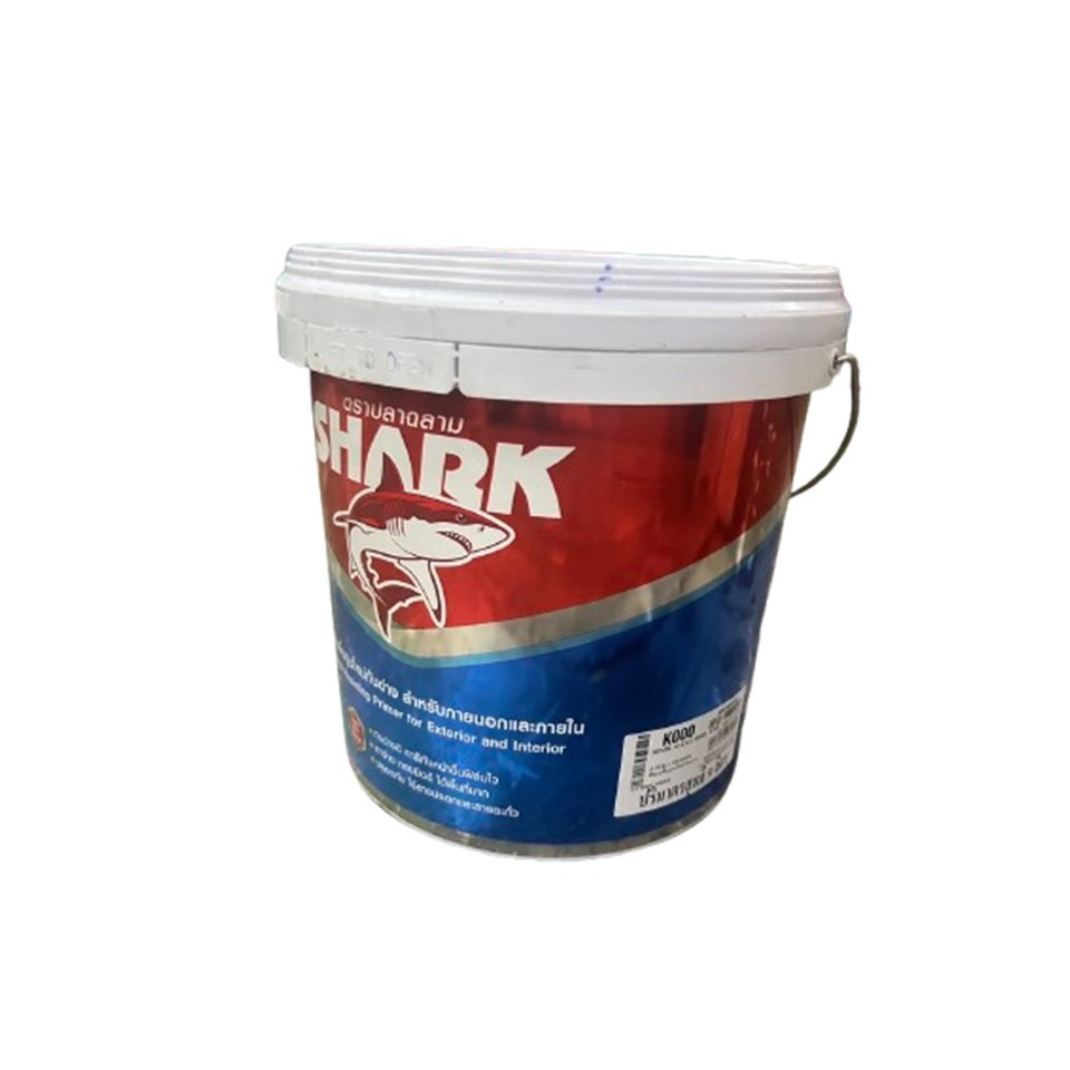 SHARK ปลาฉลาม สีรองพื้นปูนใหม่กันด่าง Alkali Resisting Primer ขนาด 9 ลิตรและ 18 ลิตร