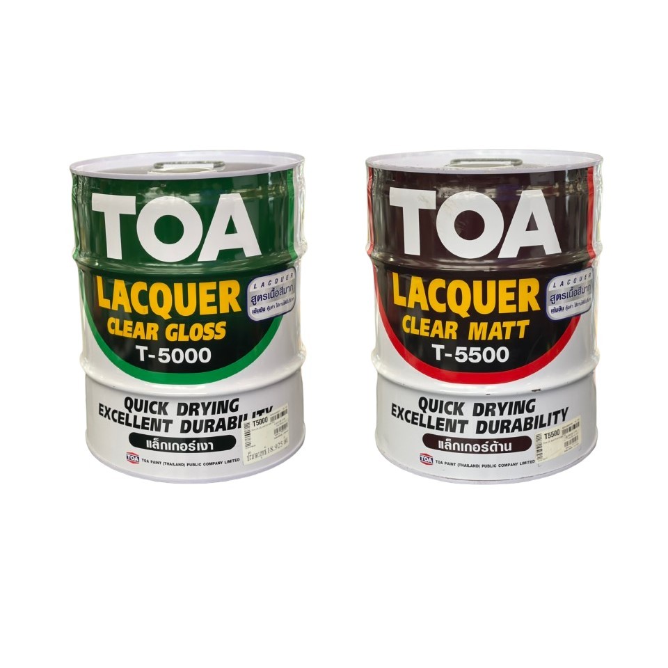 TOA ทีโอเอ แลคเกอร์เงา T5000 และแลคเกอร์ด้าน T5500 ขนาด 5GL.(18.925ลิตร)