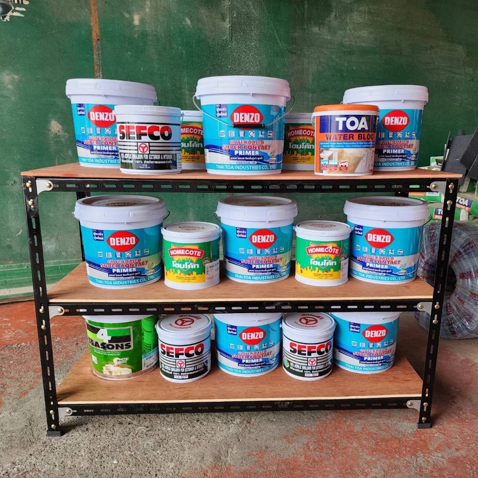 ชุดชั้นวางของ เหล็กฉาก UES สีดำ ขนาด 120x40x80 ซม. (3 ชั้น) (ลูกค้าประกอบเอง)