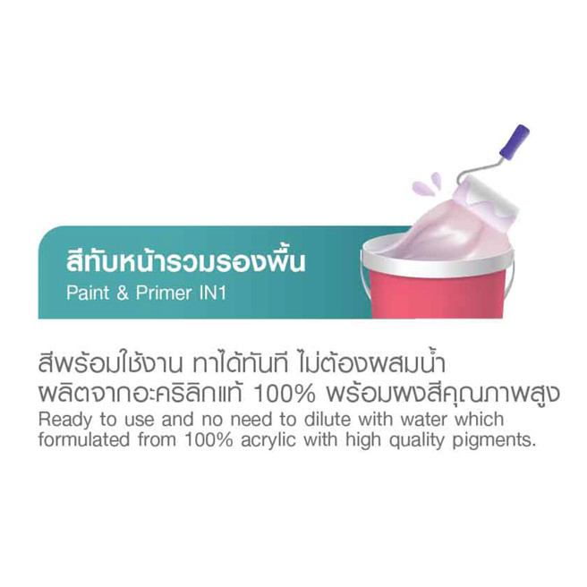 TOA 4 Seasons 2 in 1 โฟร์ซีซัน 2 อิน 1 สีทาฝ้ามีรองพื้นในตัว ชนิดด้านพิเศษ Super MATT ขนาด 1 แกลลอน และ 5 แกลลอน