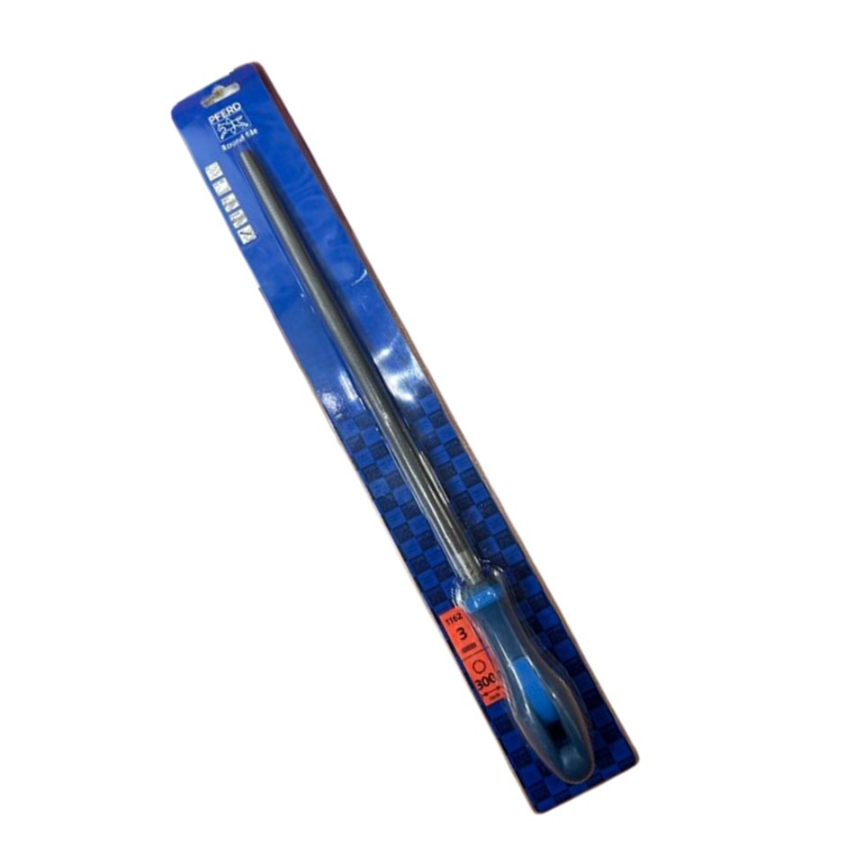 Pfred (clearance stock) ตะไบ กลมละเอียด ขนาด 12 นิ้ว ตราม้าลอดห่วง CS-FH1162 300 C3