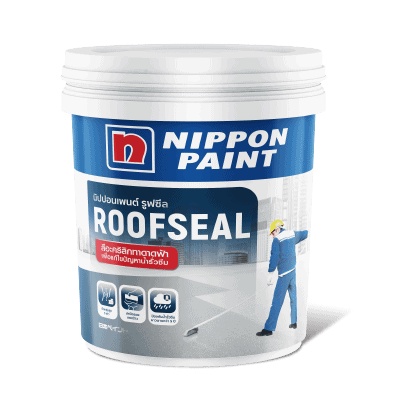 Nippon Paint Roof Seal อะคริ่ลิคกันรั่วซึมสำหรับดาดฟ้า สีทาหลังคา สีทาดาดฟ้า สีทากันรั่ว นิปปอนเพ้นท์ รูฟซีล ขนาด 20กก.
